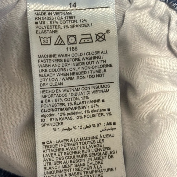 Old Navy Blue Straight Leg Jeans Classic Style - Picture 3 of 6